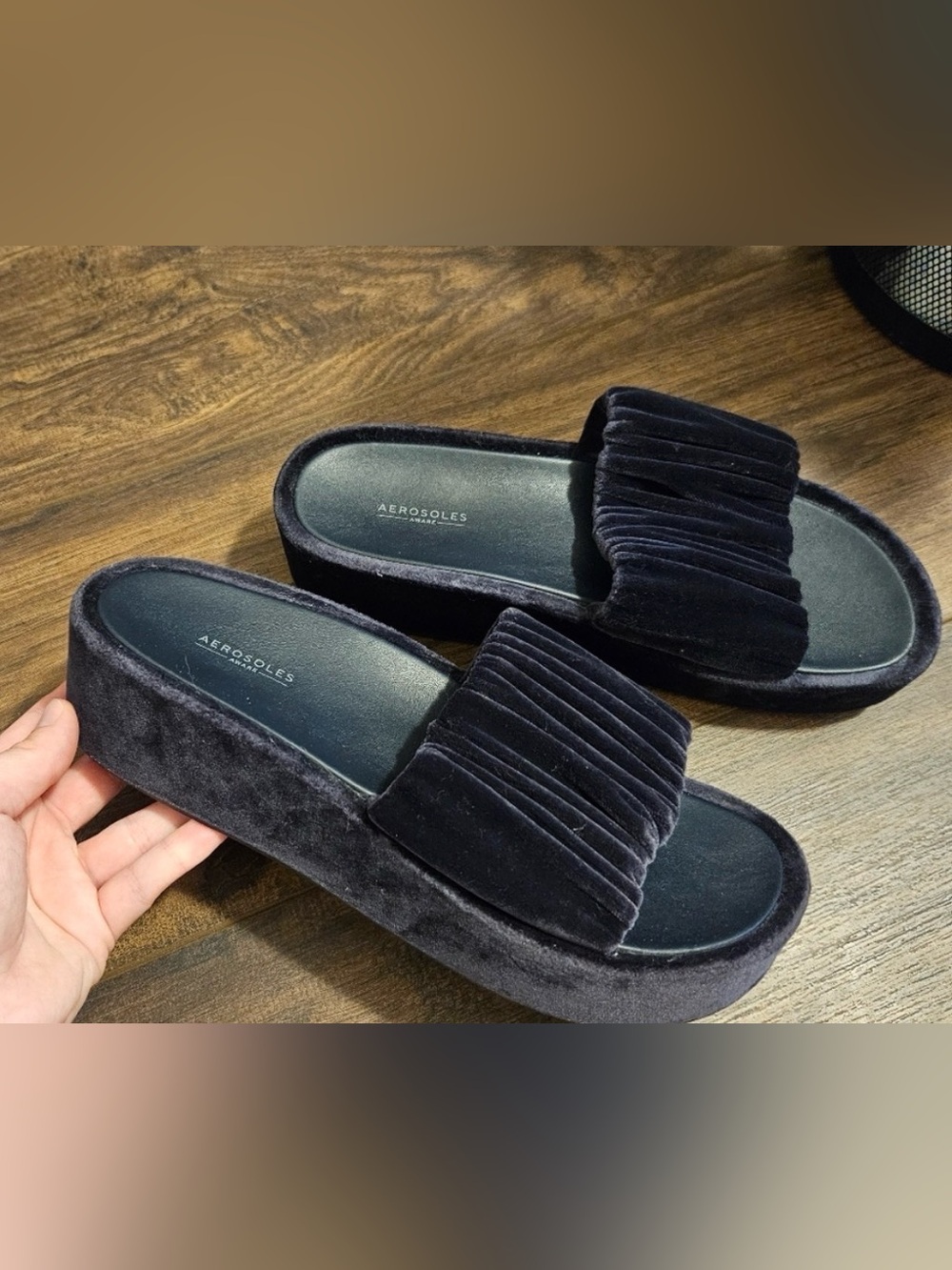 Aerosoles Dada Platform Heel in Blue